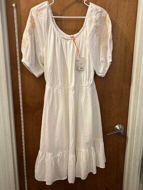 Size 2X - Knox Rose - NWT - Super Cute White Midi Dress